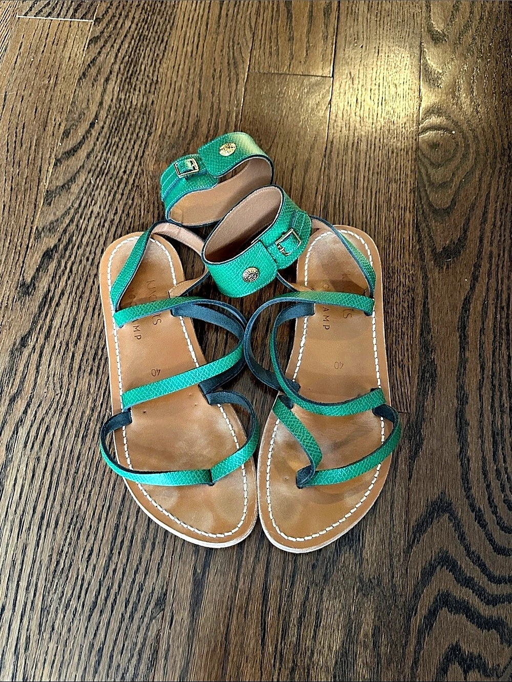 Longchamp x K. Jacques Leather Sandals EU 40